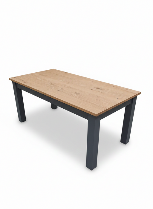 Masa Extensibila Alpina Graphit Matt, Vopsit Gri, Furniruit, 160/215 x 90 x 77 Cm