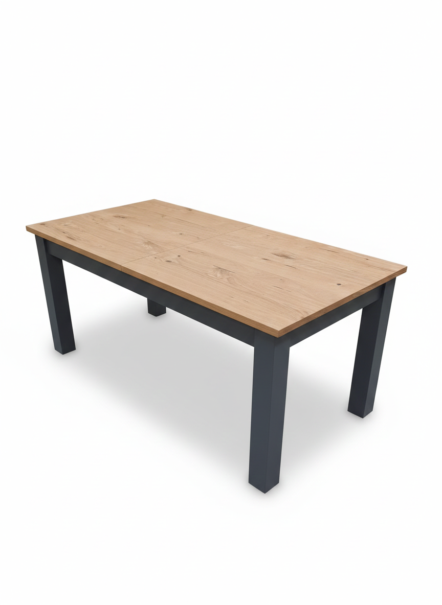 Masa Extensibila Alpina Graphit Matt, Vopsit Gri, Furniruit, 160/215 x 90 x 77 Cm