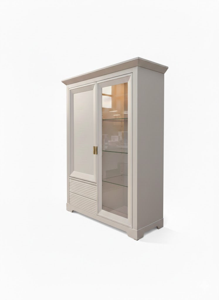 Comoda Bar Verona Kashmir Latime 112.1 cm, Alb, Mobila Living, Sertare Push To Open, Inchidere Silentioasa Usi