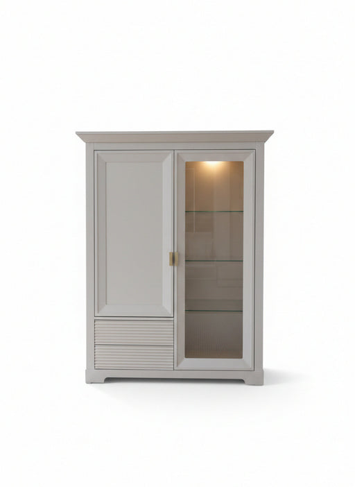 Comoda Bar Verona Kashmir Latime 112.1 cm, Alb, Mobila Living, Sertare Push To Open, Inchidere Silentioasa Usi