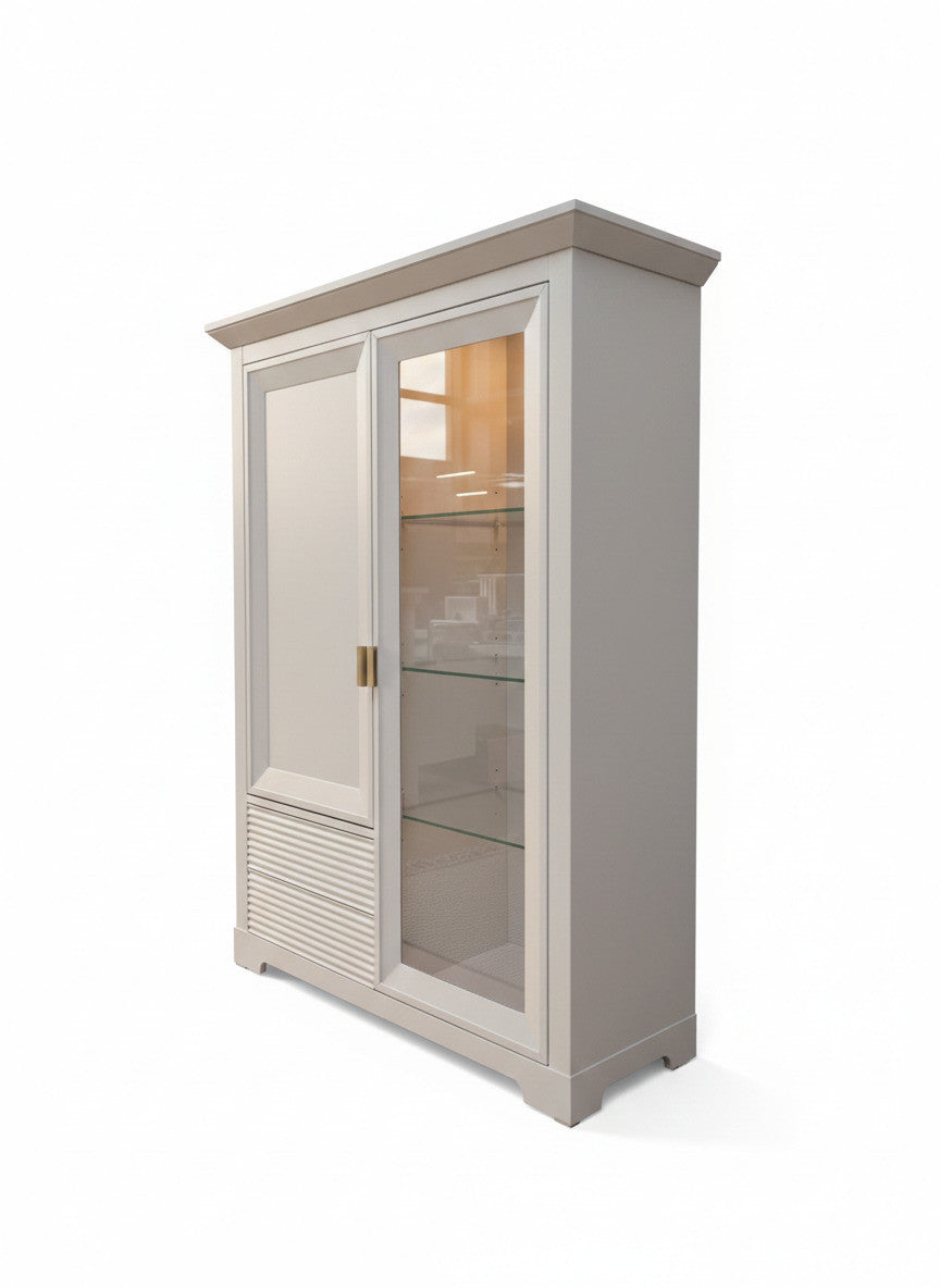 Comoda Bar Verona Kashmir Latime 112.1 cm, Alb, Mobila Living, Sertare Push To Open, Inchidere Silentioasa Usi