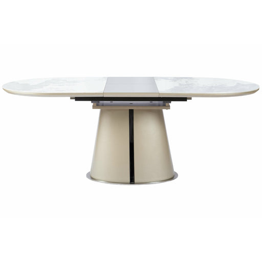 Masa Extensibila Bespin, Alb Si Beige 160/260 x 90 x 76 Cm