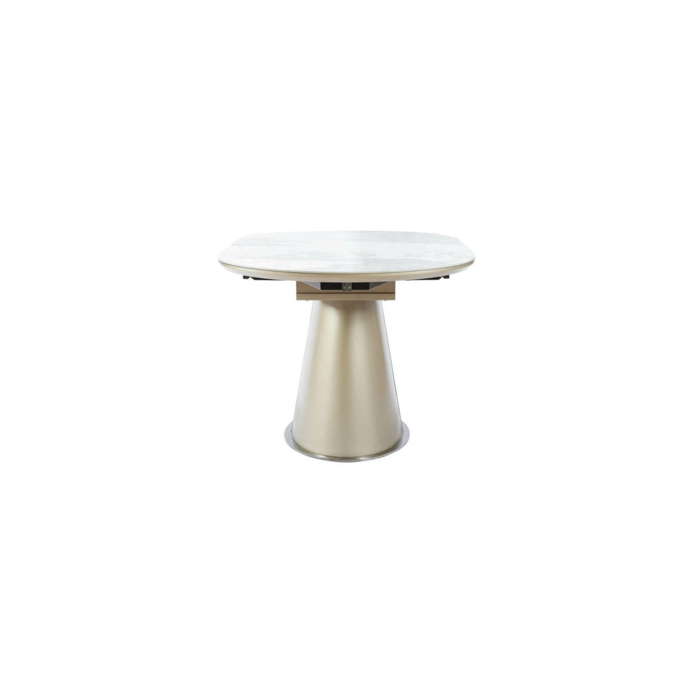 Masa Extensibila Bespin, Alb Si Beige 160/260 x 90 x 76 Cm