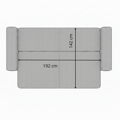 Canapea Extensibila Otis, 3 locuri, Lada Depozitare, Maro, 240 Cm