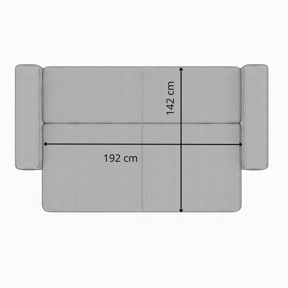Canapea Extensibila Otis, 3 locuri, Lada Depozitare, Maro, 240 Cm