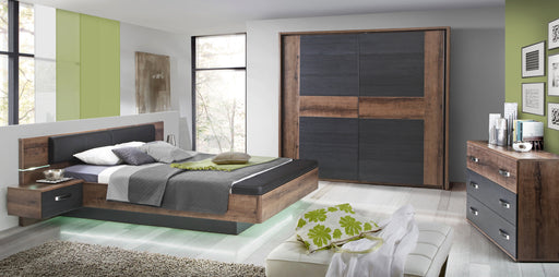 Comoda Cu 3 Sertare Rondino, Black Oak Mud Oak, 120.4 Cm
