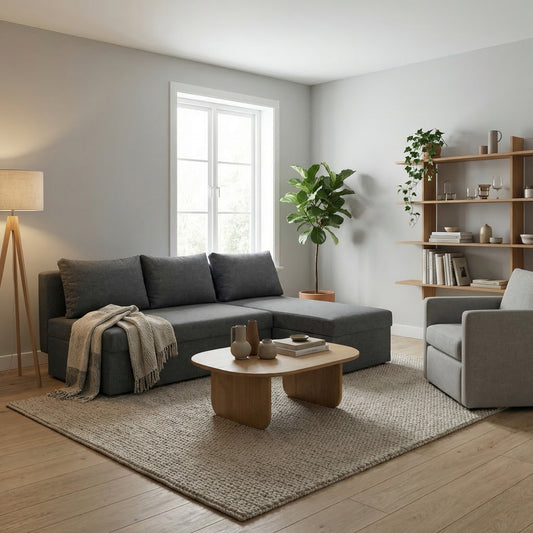 Coltar Extensibil Cu Lada, Vario Interschimbabil Stanga/Dreapta, Gri Inchis, 220 X 80 X 155 Cm