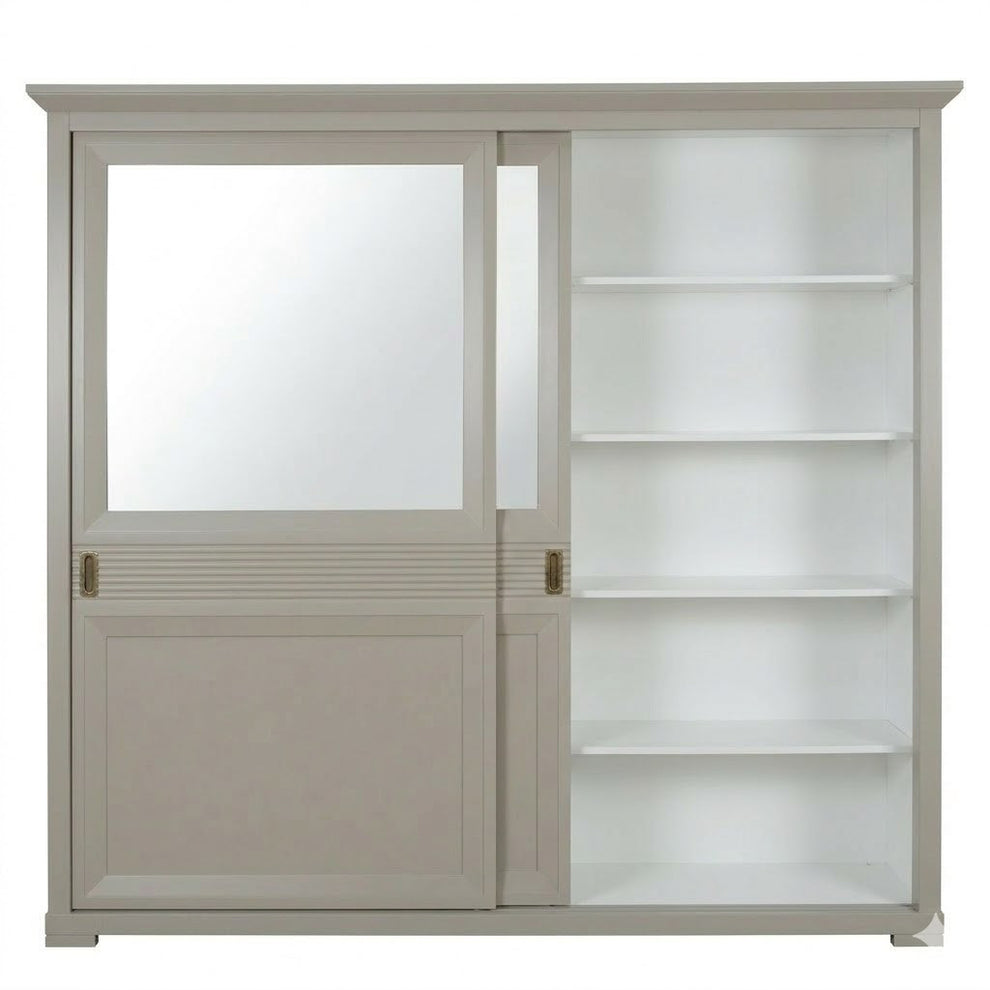 Set Dormitor Verona Kashmir, Pat Cu Dimensiune saltea 160 X 200 Cm, 2 Noptiere Si Dulap