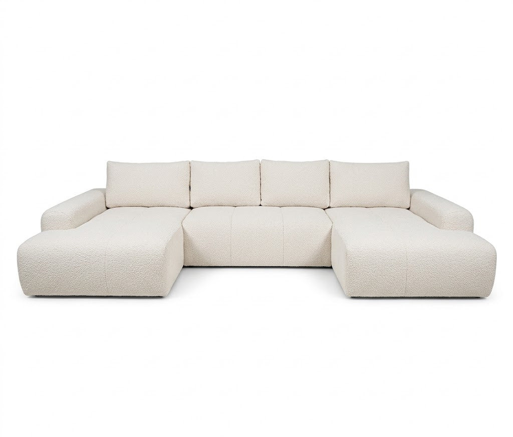 Coltar U Extensibil Luna, 6 Locuri, Onyx 1, 330 Cm