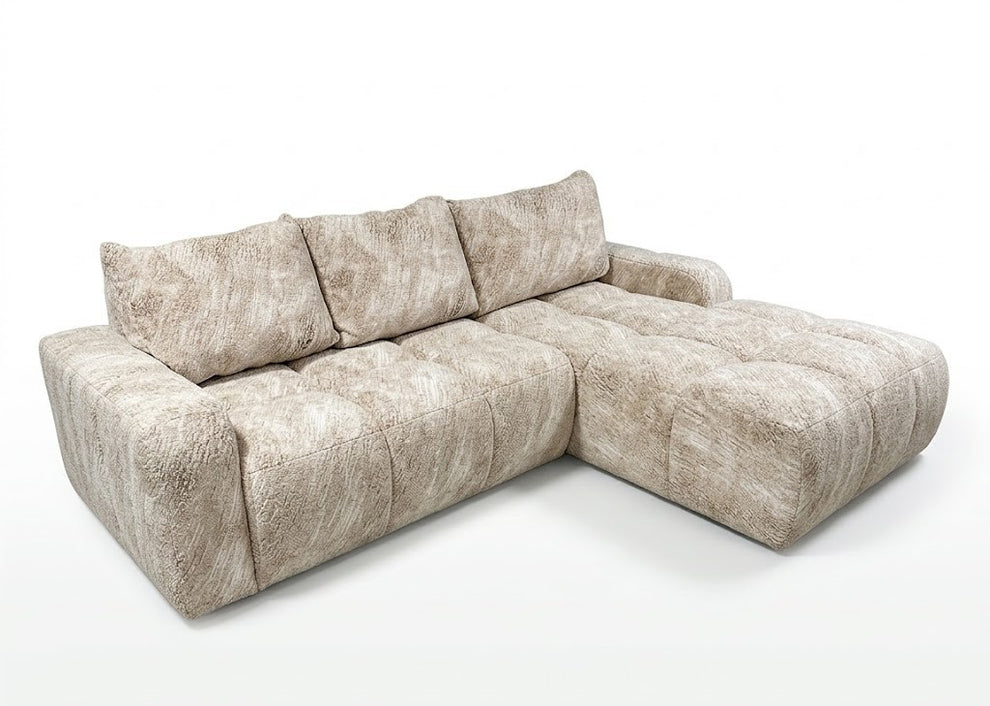 Coltar Extensibil Dreapta Kyoto, Lada Depozitare, 5 Locuri, ONYX 3 LINEN, 246 Cm
