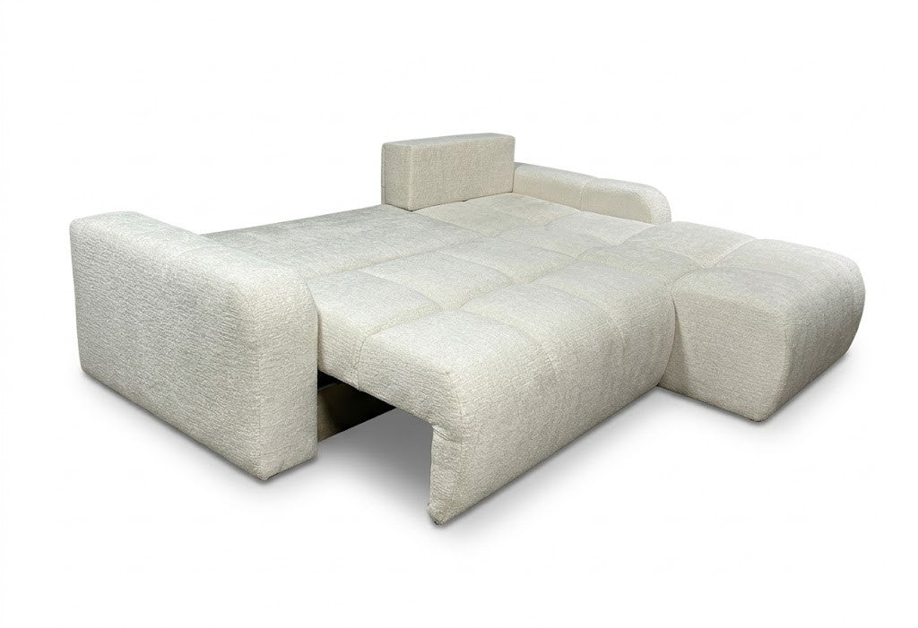Coltar Extensibil Dreapta Kyoto, Lada Depozitare, 5 Locuri,  Onyx 2 Pearl, 246 Cm