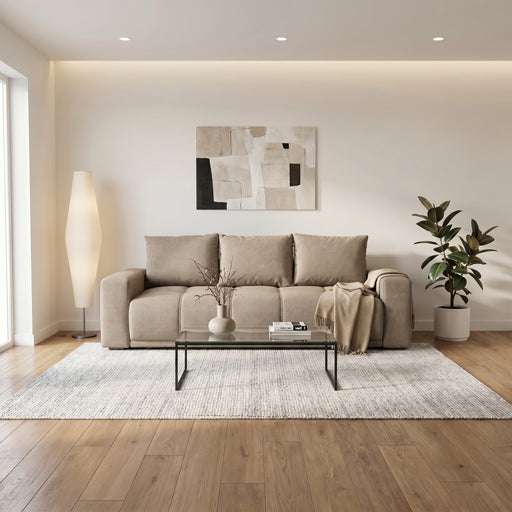 Canapea Extensibila Green, 3 locuri, Lada Depozitare, Caleido Taupe, 240 Cm